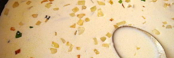 креветки в белом соусе с сердечками