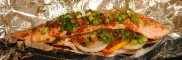 окунь в духовке в фольге