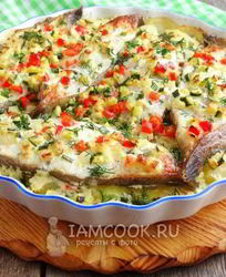 Палтус с картошкой в духовке