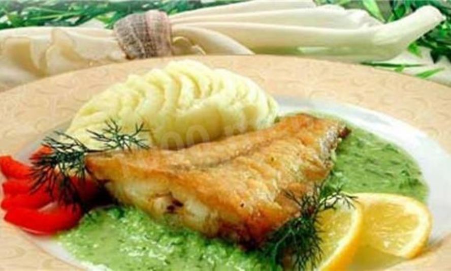 Рецепт палтуса в духовке со сметанным соусом