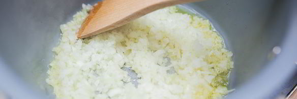 панированные кальмары с орзотто