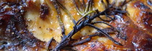 пеленгас с розмарином на углях