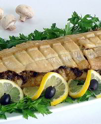 Рыба по-царски с грибами