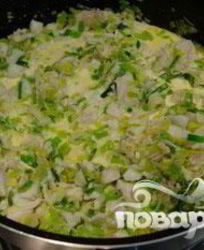 Рыба с луком-порей