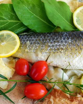 Рыба в лаваше с тархуном