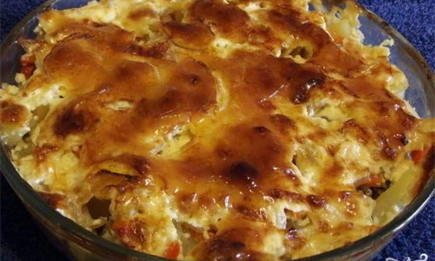 Рецепт рыбы, запеченной под овощами