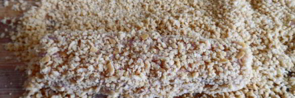 рыбные палочки с картофелем и грибами