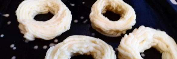 рыбные палочки с картофелем и грибами