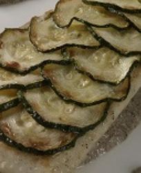 Щука под чешуей из цукини