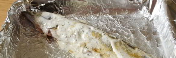 щука в духовке в фольге
