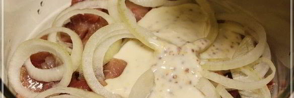 селедка в йогурте с горчицей