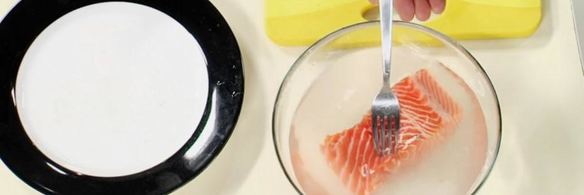 семга с голландским соусом