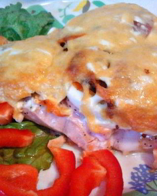 Семга с овощами в фольге