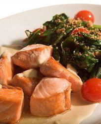 Семга в томатно-медовом соусе