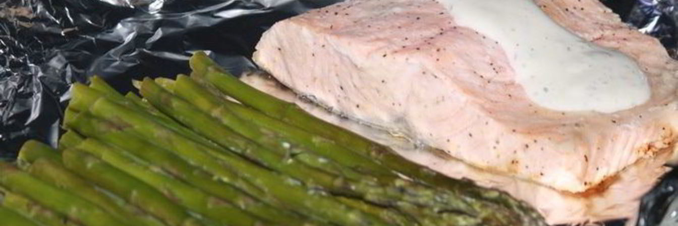 Семга, запеченная в фольге