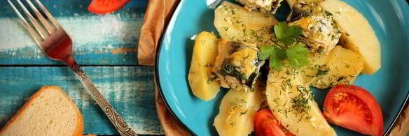 скумбрия в духовке с картошкой