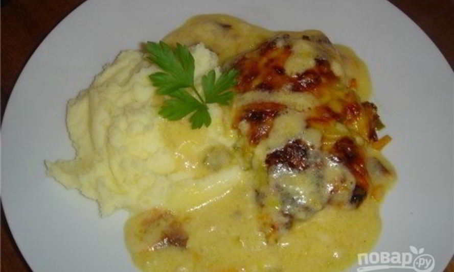 Рецепт судака под соусом бешамель