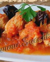 Треска с черносливом