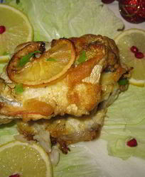 Треска в лимонно-чесночном соусе