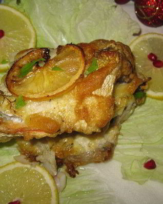 Треска в лимонно-чесночном соусе