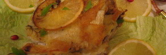 треска в лимонно-чесночном соусе