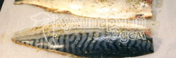 запеченная скумбрия с рисом