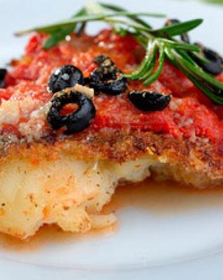 Запеченная треска под томатным соусом