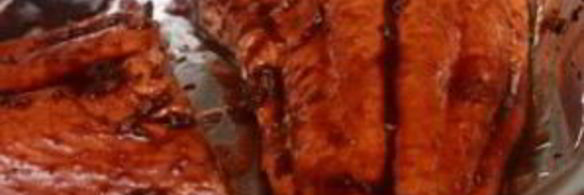 запеченный лосось в гранатовом соусе