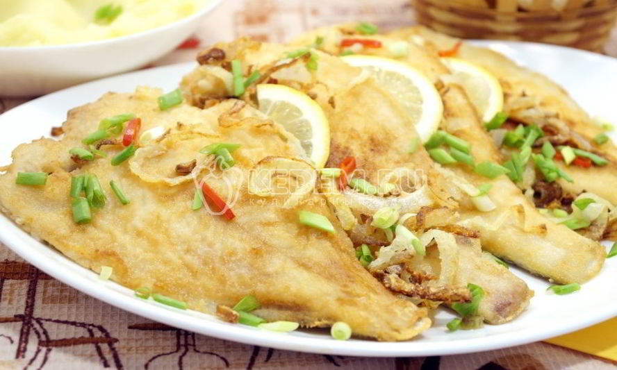 Рецепт жареной камбалы