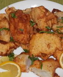 Жареное филе минтая