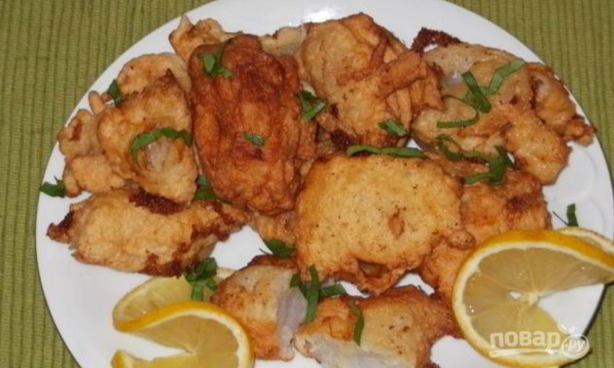 Рецепт жареного филе минтая