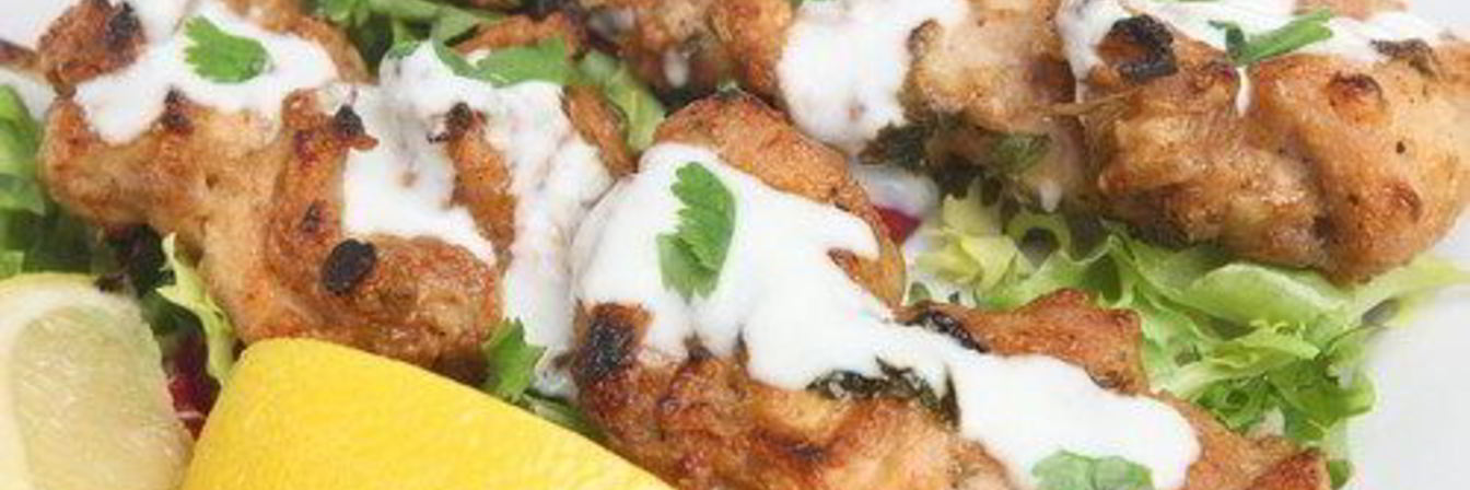 Бараньи шашлыки в марокканских специях с йогуртово-мятным соусом