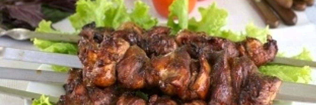 Быстрый мясной шашлык в соевом соусе