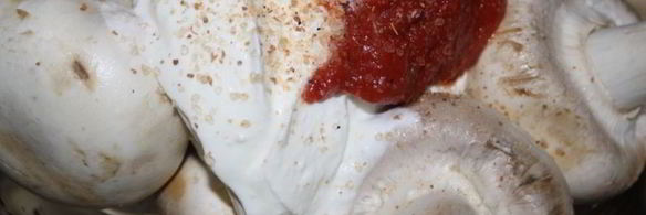 грибной шашлык в сметане