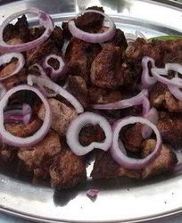 Грузинский шашлык из говядины по-мирзаански