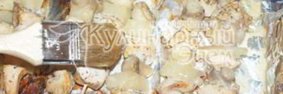 куриный шашлык с острым салатом