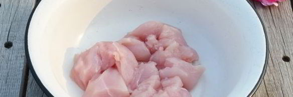 куриный шашлык с овощами в соусе терияки