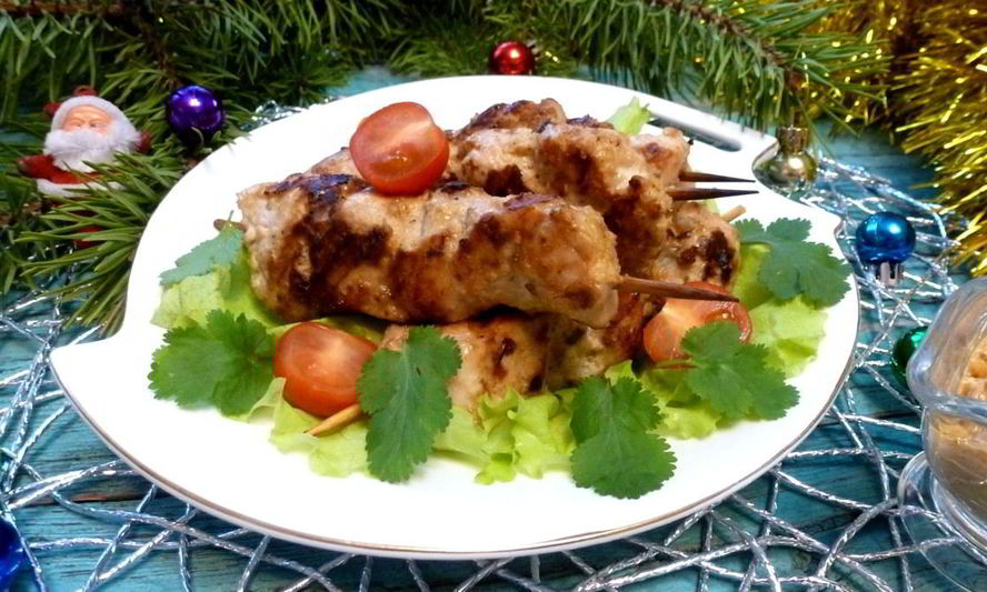 Рецепт куриного шашлыка в ореховом маринаде