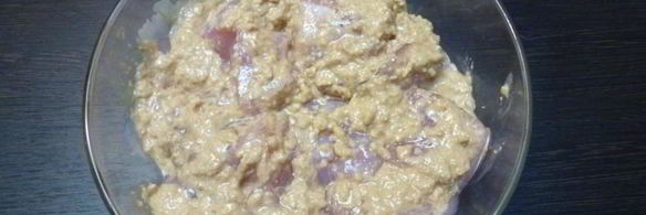 куриный шашлык в ореховом маринаде