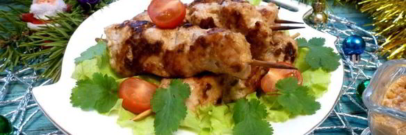 куриный шашлык в ореховом маринаде