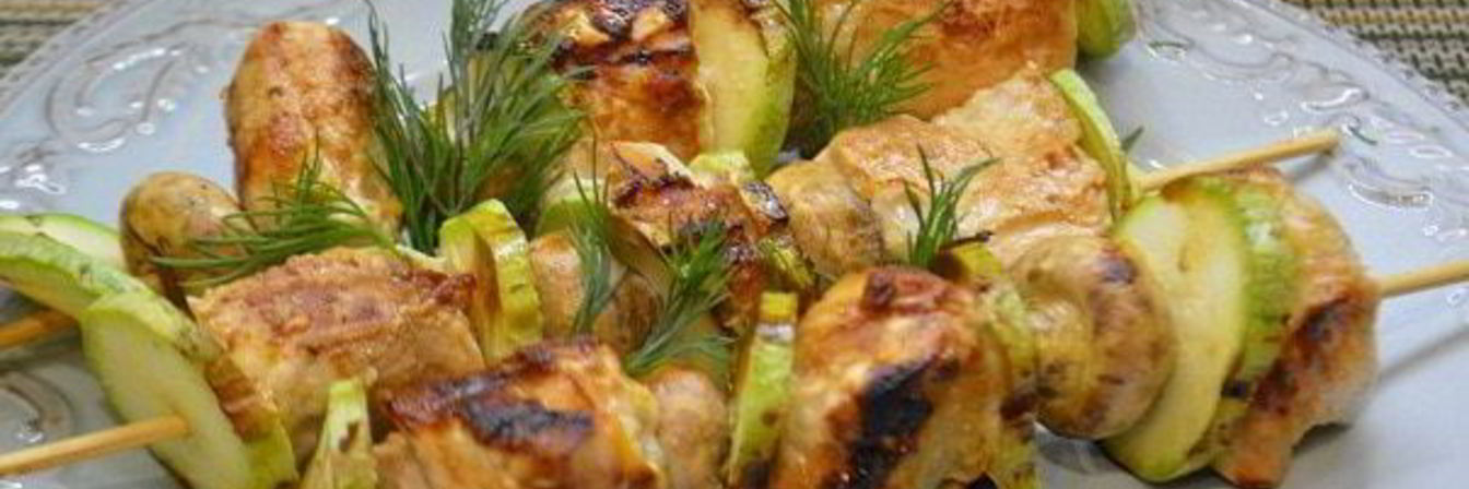 Куриные шашлычки в имбирно-цитрусовом маринаде