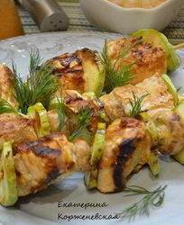 Куриные шашлычки в имбирно-цитрусовом маринаде