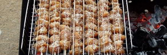 куриные шашлычки в кунжуте