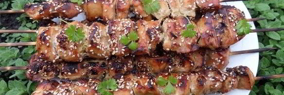куриные шашлычки в кунжуте