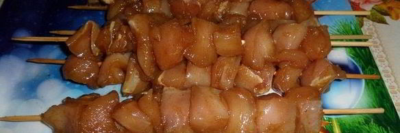 куриные шашлычки в кунжуте