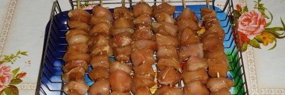 куриные шашлычки в кунжуте