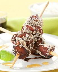 Куриные шашлыки в кунжуте