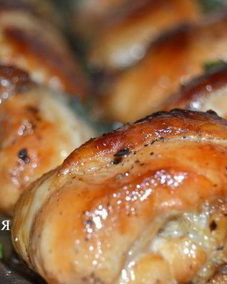 Лаковые куриные шашлычки под вустерским соусом