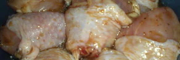 лаковые куриные шашлычки под вустерским соусом