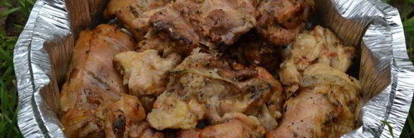 мясо на костре